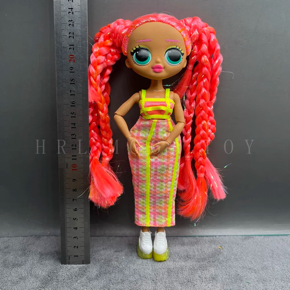 Original 24cm OMG Big Sister Fashion Dress up Girl Doll Set Including Clothes and Shoes Holiday Gift Toys