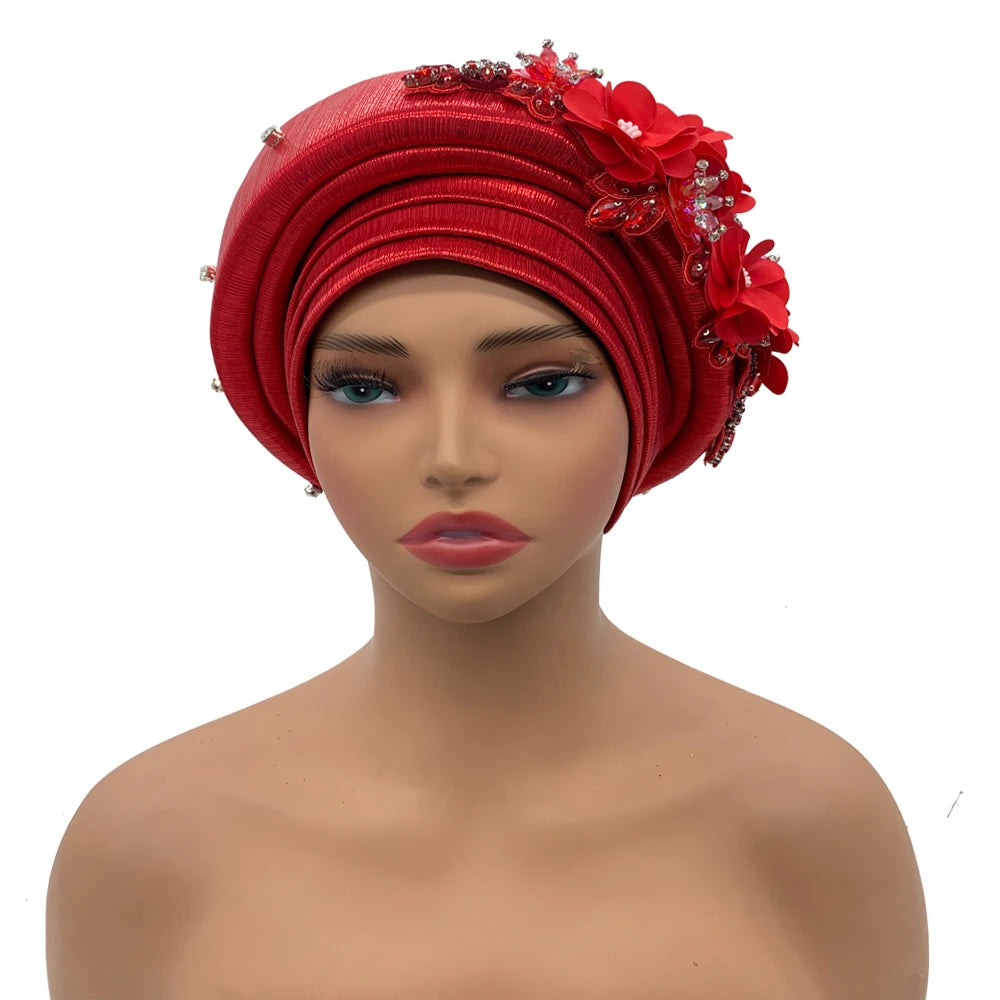 Exquisite Bouquet Turban Cap