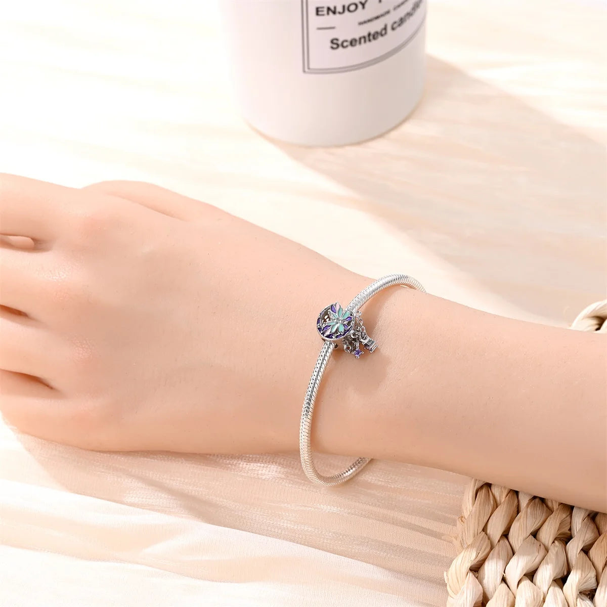 Purple Series 925 Sterling Silver Dreamy Lily Flower