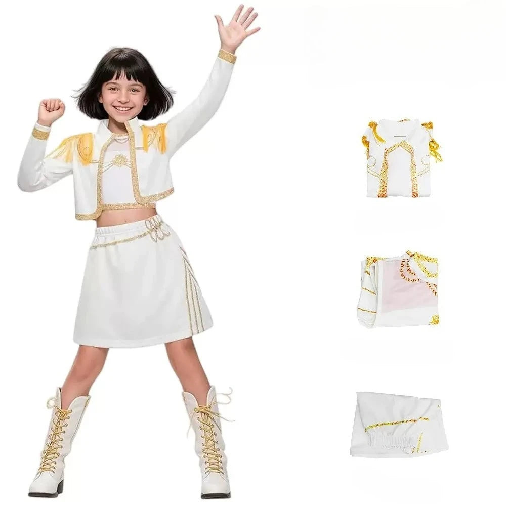 Zoey Rumi Mira Cosplay Costume kpop Women Girls Halloween Carnival Audlt Kids Child Party Role Playing Outfits