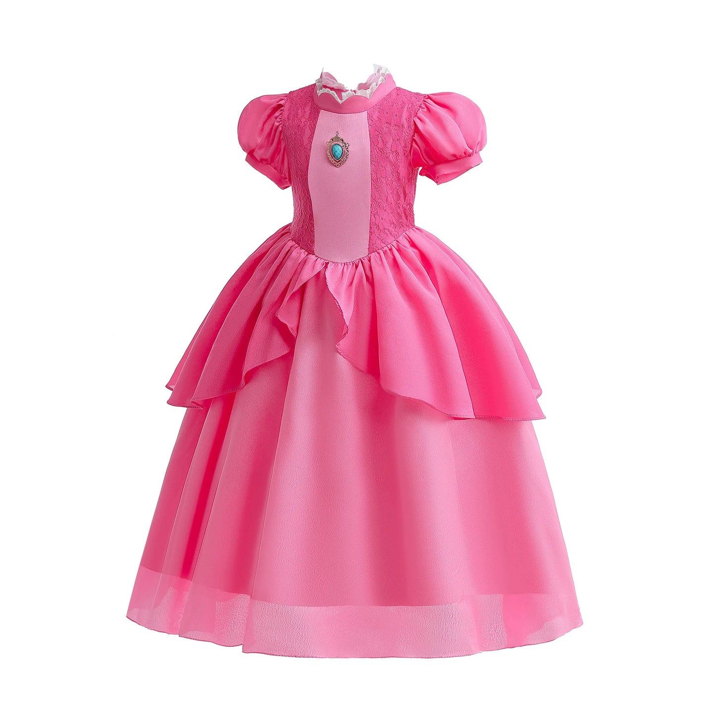 2026 Movie Girls Princess Dress Up Rosalina Peach Cosplay Outfit Children Girl Halloween Cosplay Costume Gown