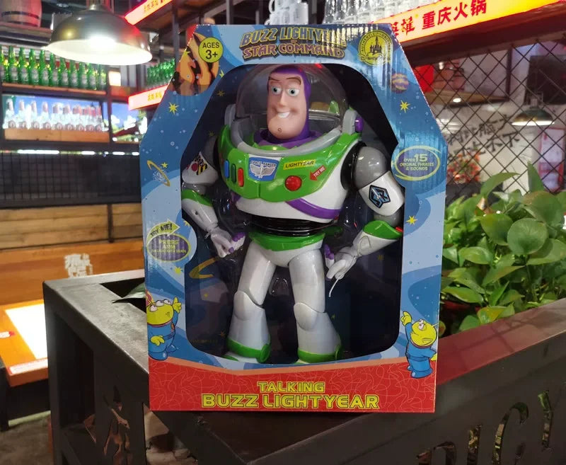 Cartoon Sound-Making Toy Disney Pixar Toy Story Buzz Lightyear Jessie Woody Talking Doll Collected Birthday Gift Toy For Fans