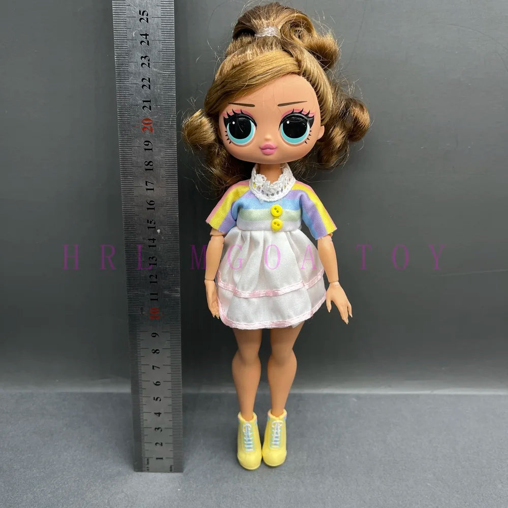 Original 24cm OMG Big Sister Fashion Dress up Girl Doll Set Including Clothes and Shoes Holiday Gift Toys