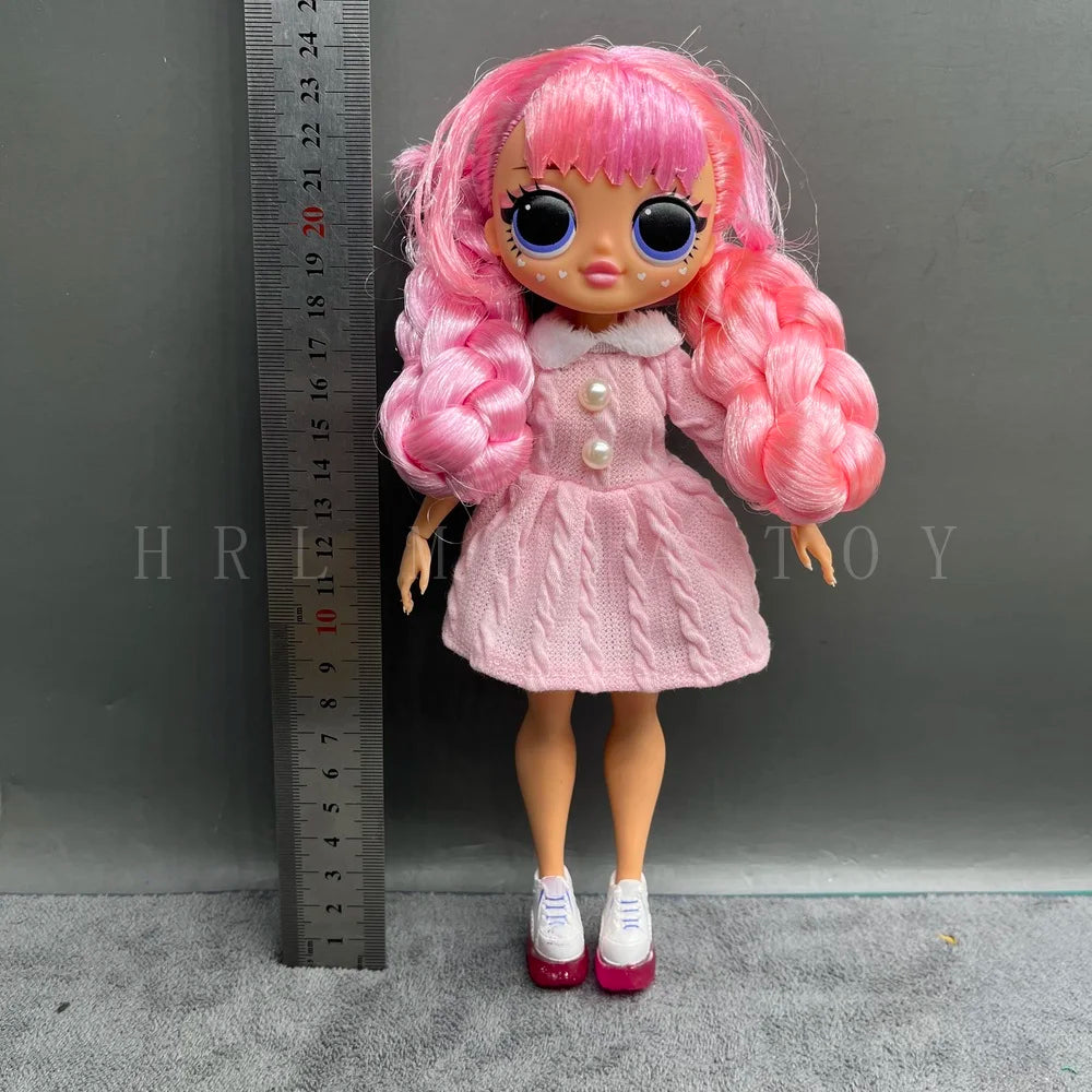 Original 24cm OMG Big Sister Fashion Dress up Girl Doll Set Including Clothes and Shoes Holiday Gift Toys
