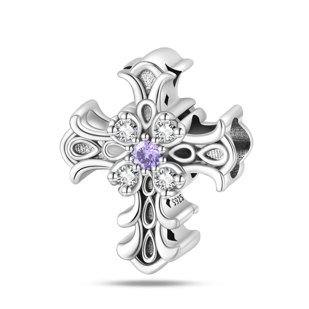 Purple Series 925 Sterling Silver Dreamy Lily Flower