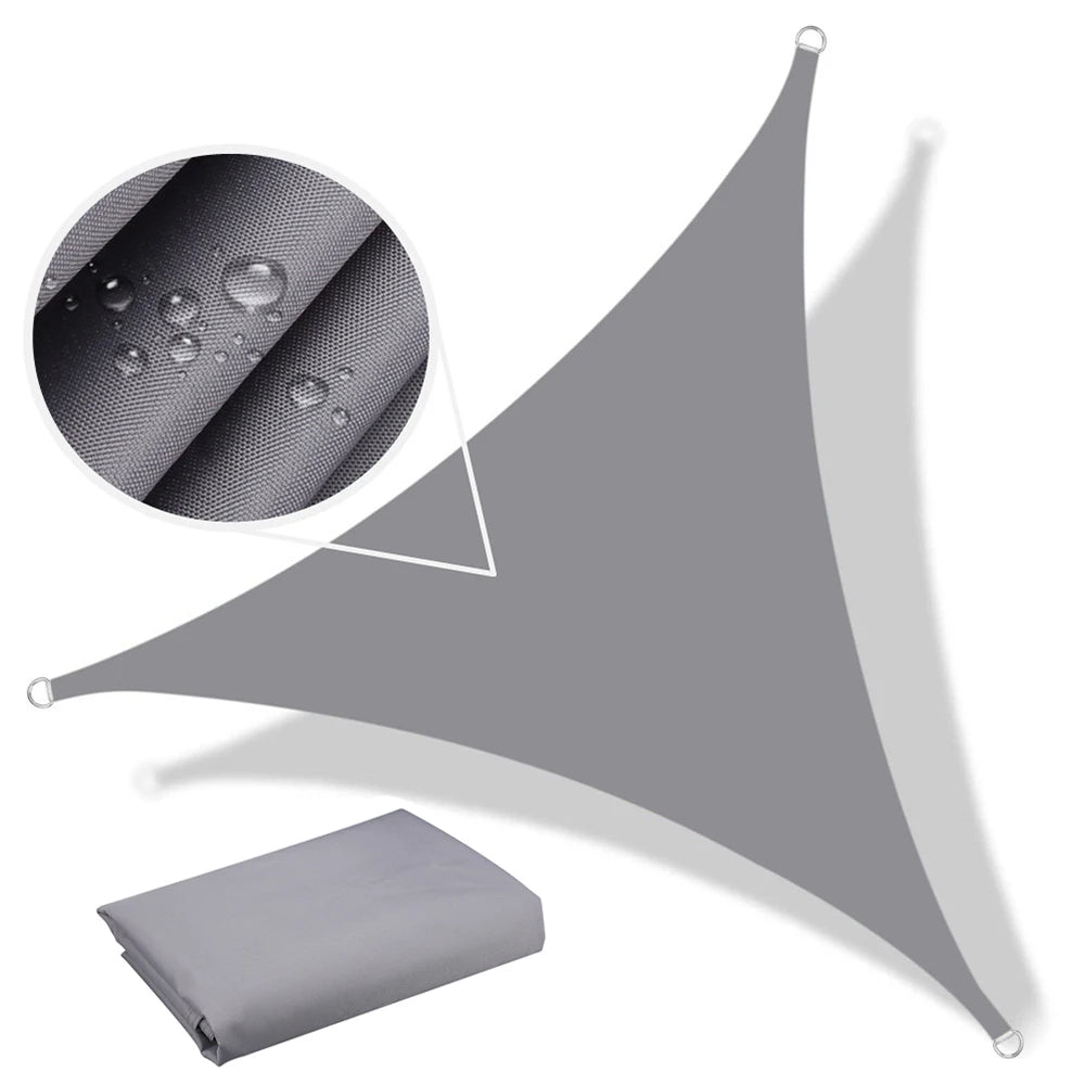 5x5x5/2x2x2M Waterproof Sun Shelter Triangle Sunshade Protection