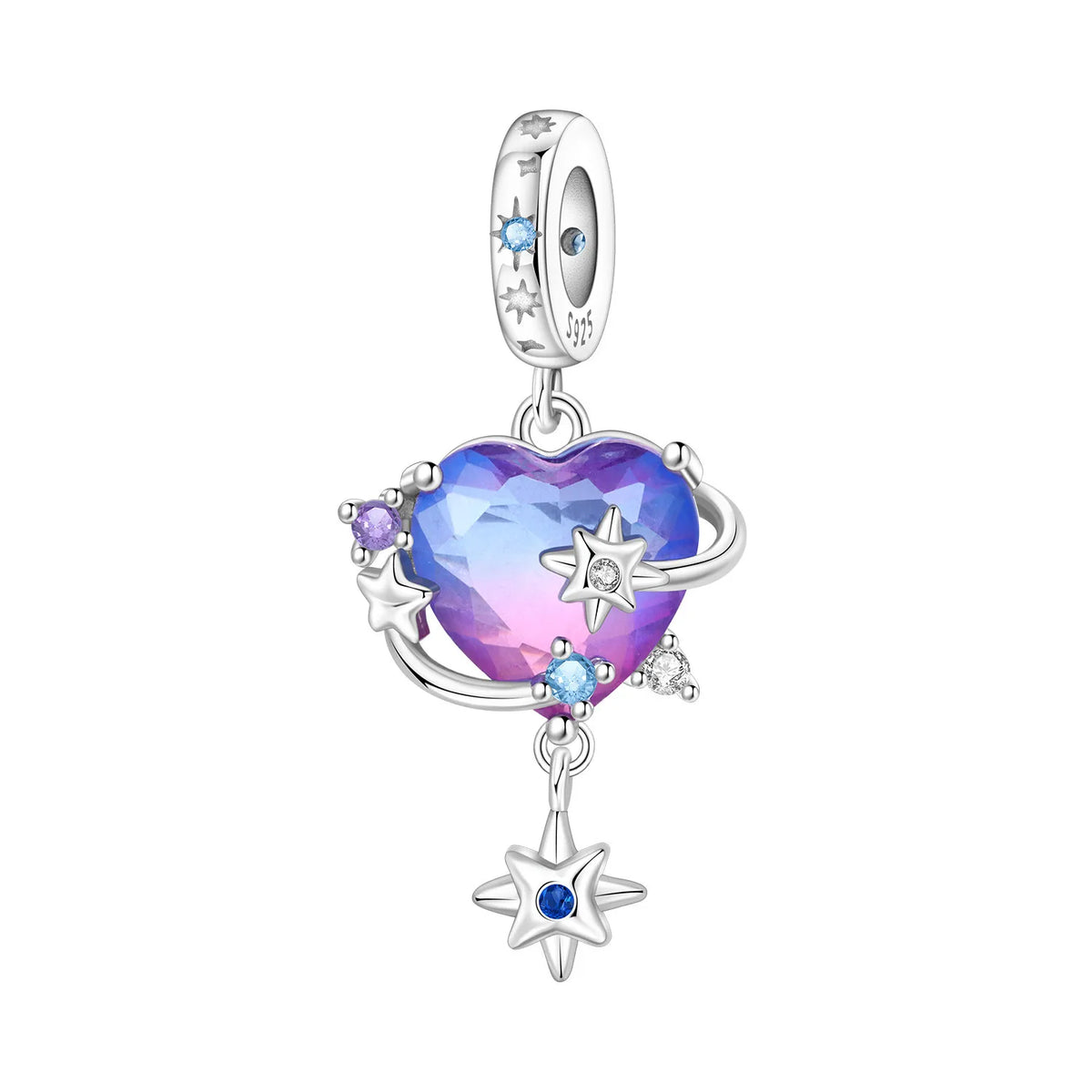 Purple Series 925 Sterling Silver Dreamy Lily Flower