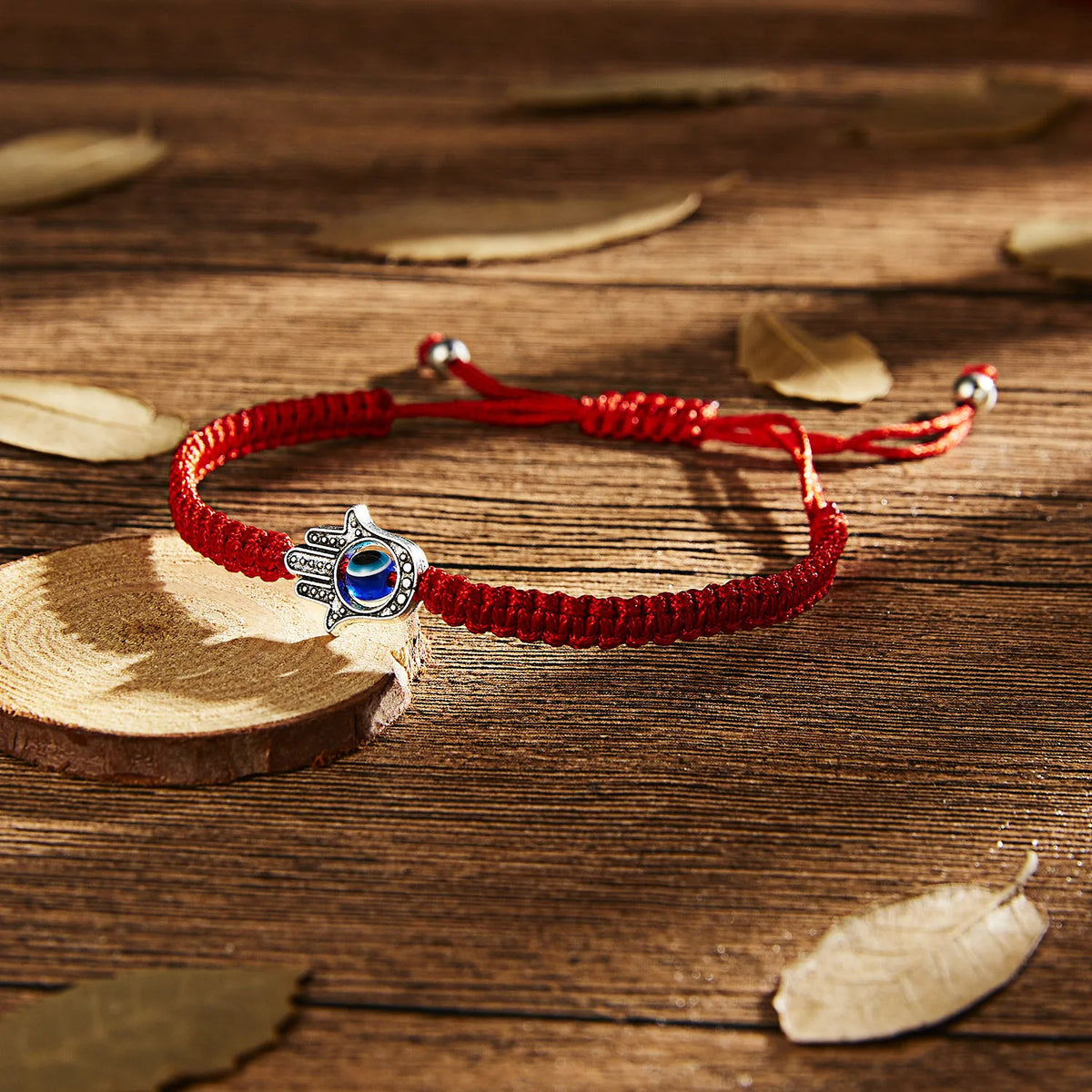 Hamsa Hand Adjustable Red String Bracelets