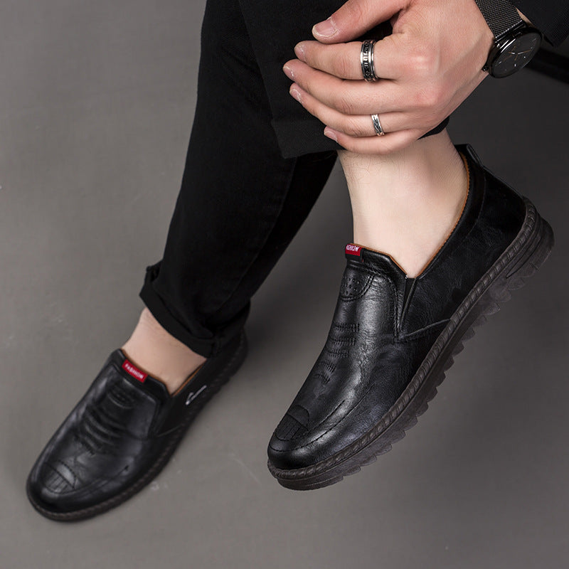 Leather Shoes Spring Leisure Slip-on