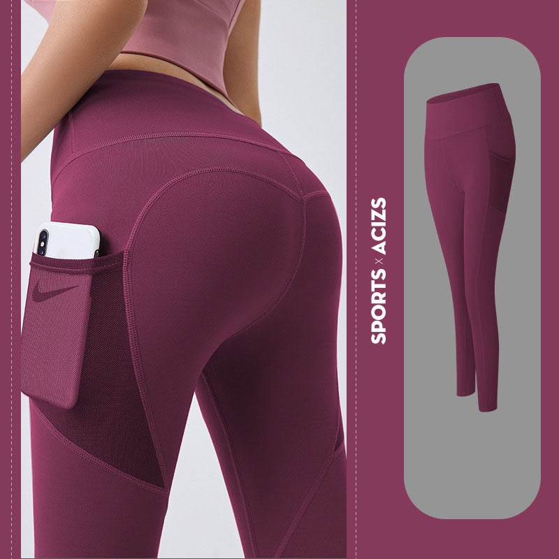 Yoga Pants With Pocket Tummy Control