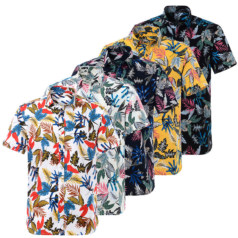 Printed short-sleeved shirt