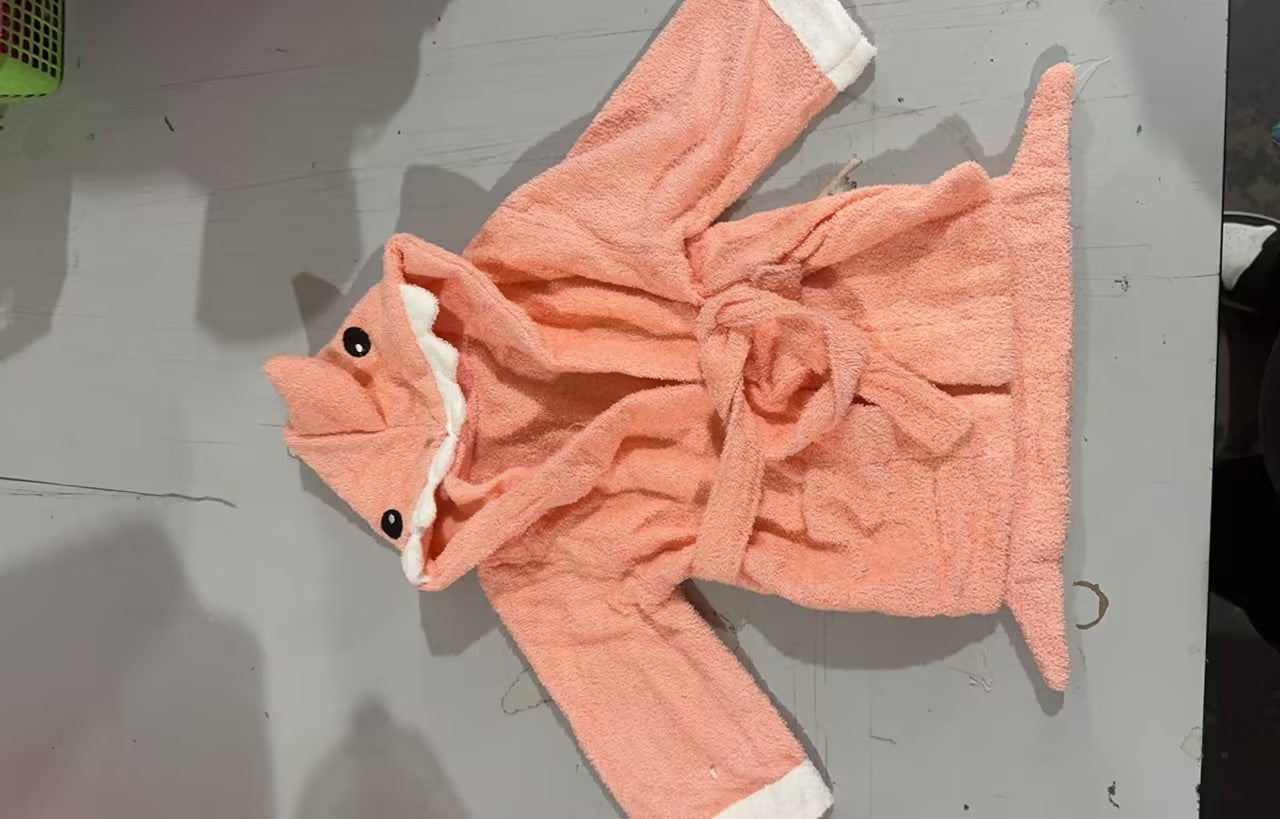 Children's Hooded Animal-shaped Bathrobe