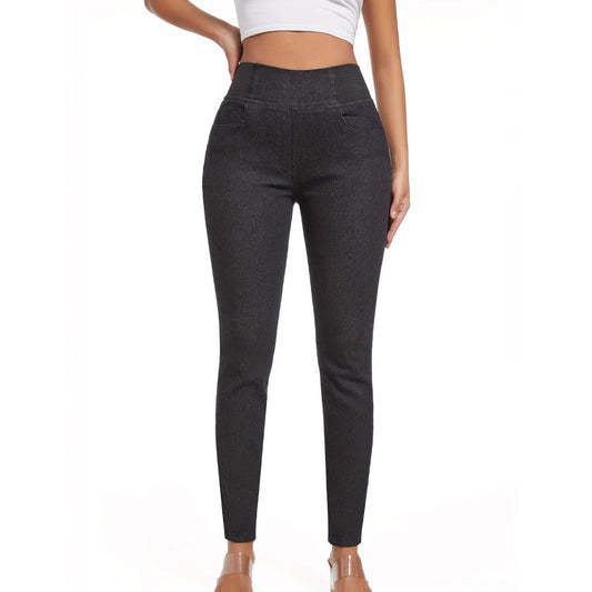Fleece Padded Jeans  Skinny Pants