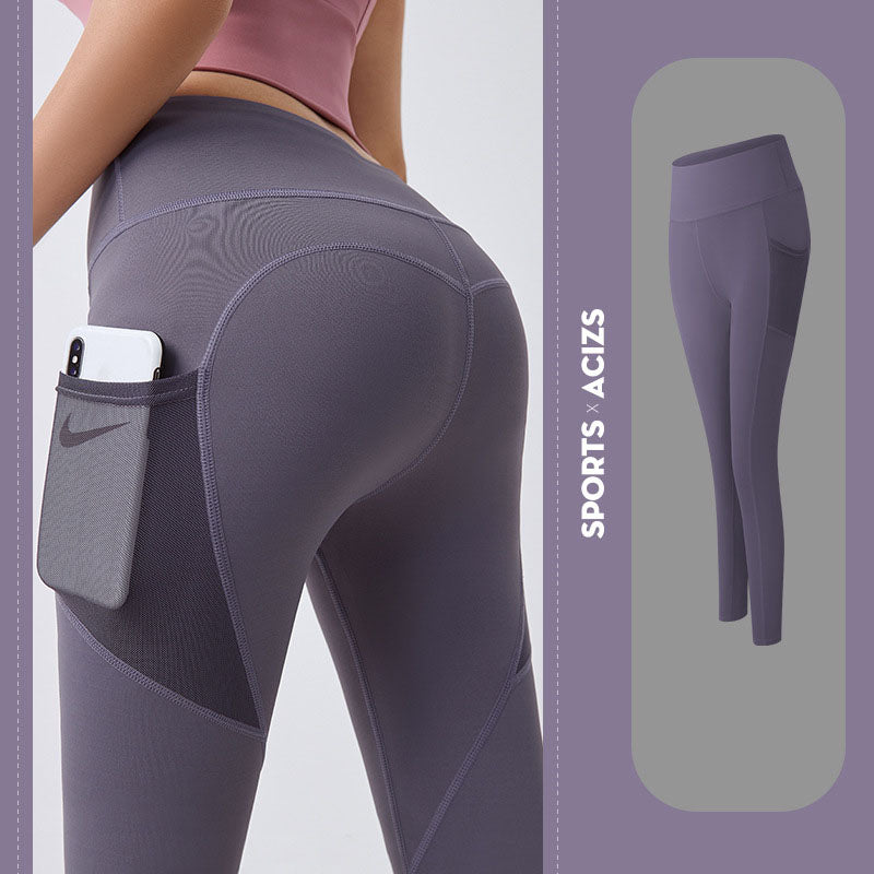 Yoga Pants With Pocket Tummy Control
