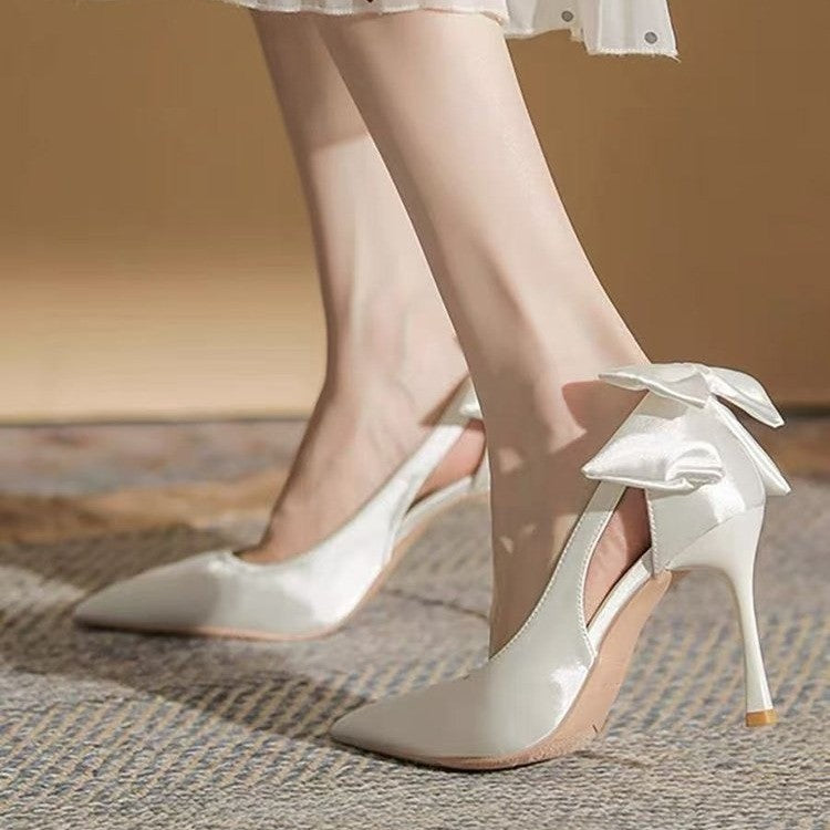 Bow Satin Shoes