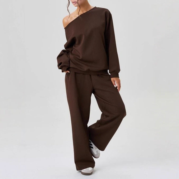 Two-piece Set With A Trendy Off-shoulder Design