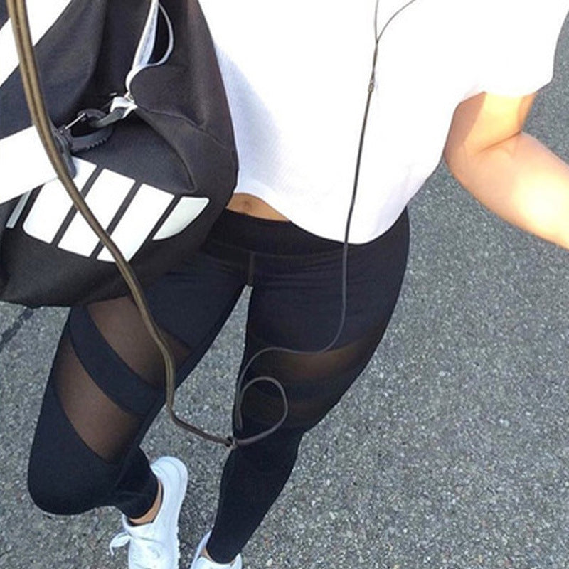 Mesh Exercise And Fitness Leggings, Yoga Pants