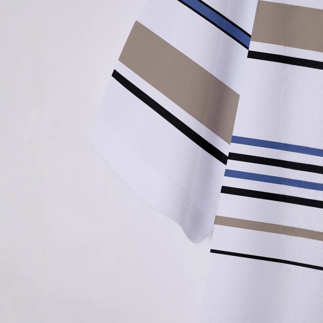 Men's Striped Loose T-shirt