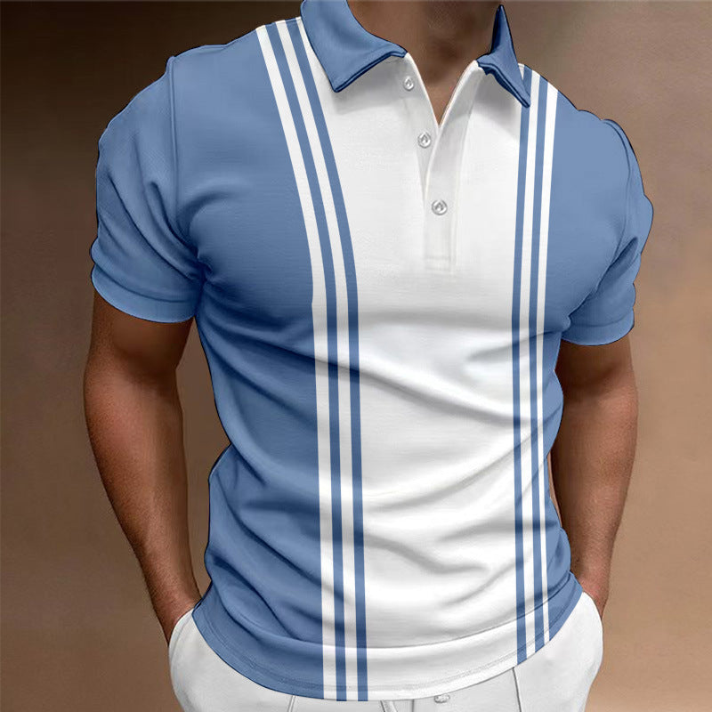 Casual 3 Button Men's T-shirt