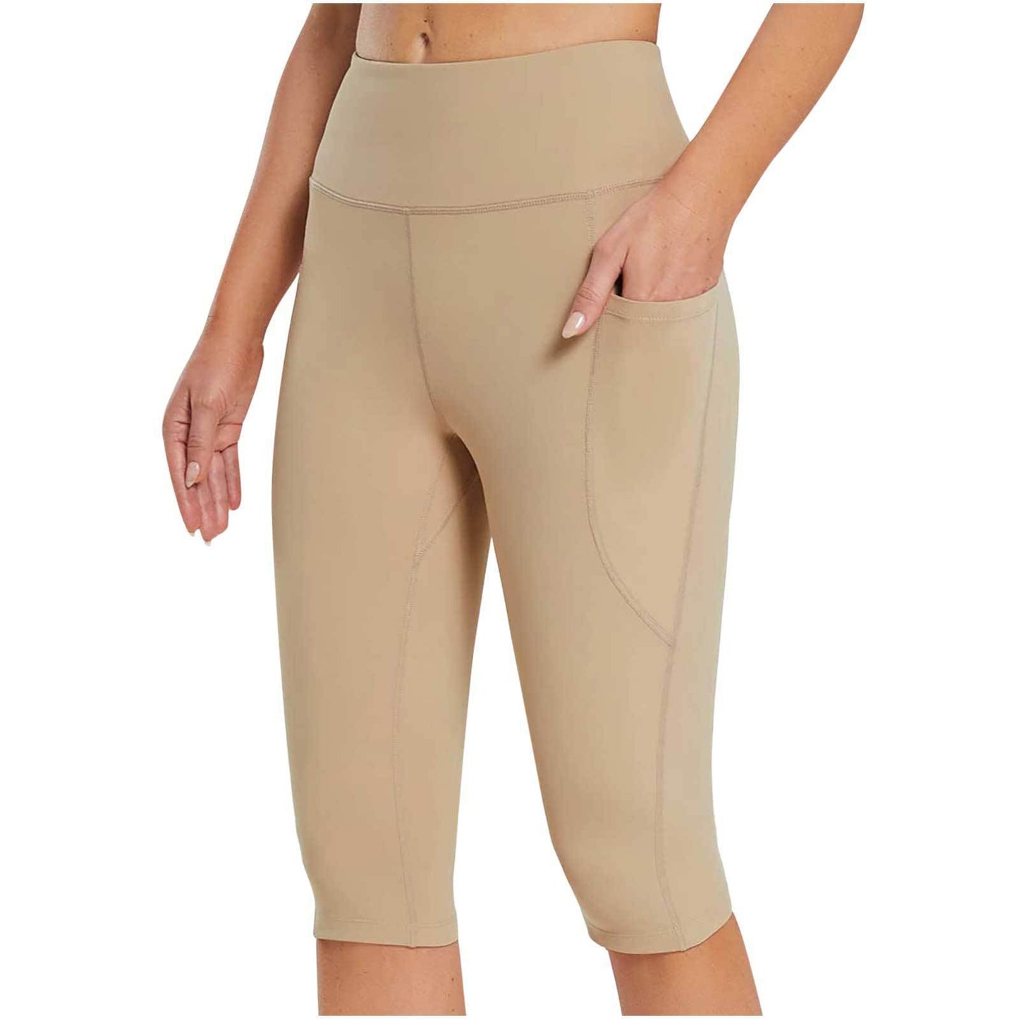 Side Pocket Solid Color Leggings