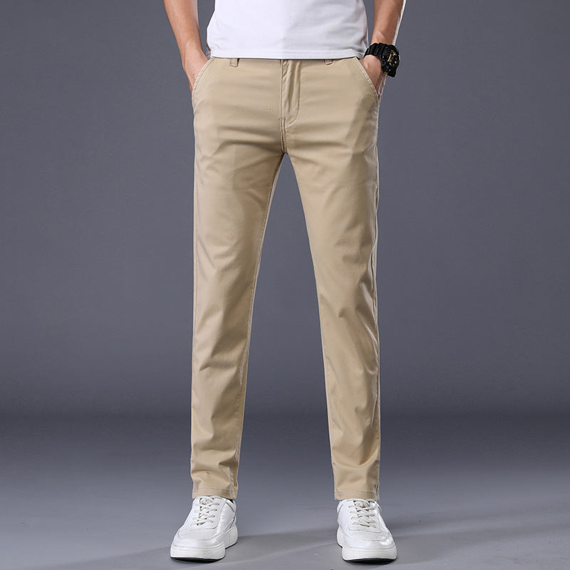 Men's Solid Color Casual Pants Straight
