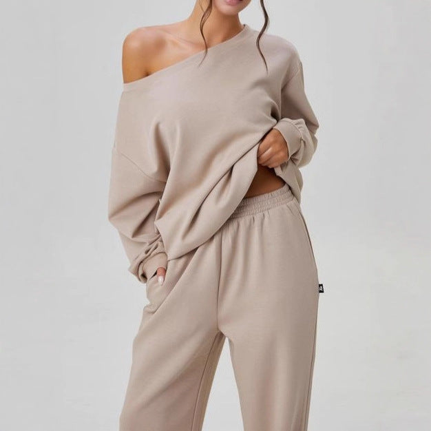 Two-piece Set With A Trendy Off-shoulder Design