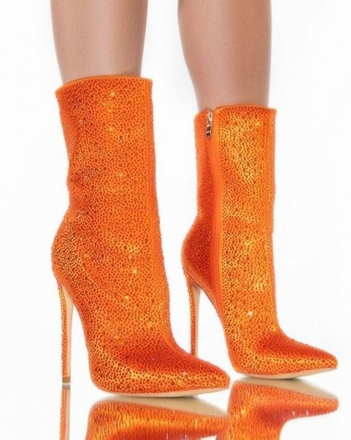 Pointed Toe  Ankle Boots