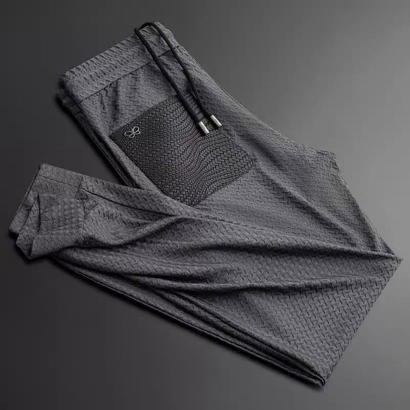Anti-Wrinkle Houndstooth Jacquard Slim-fit