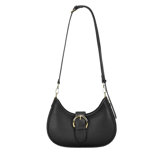 0386 Series Women's Shoulder Bag Black Brown