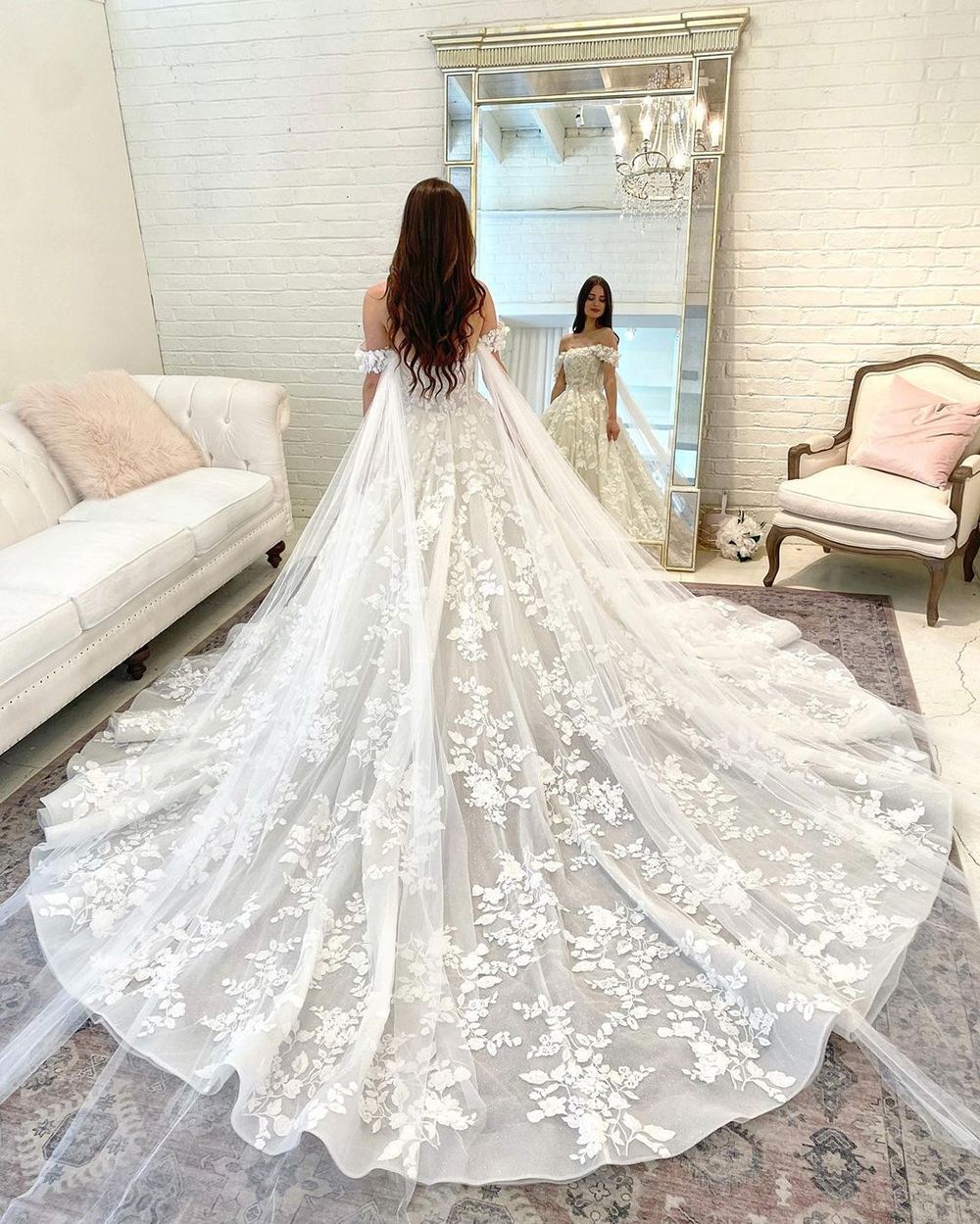 Wedding Dress Light French Trailing