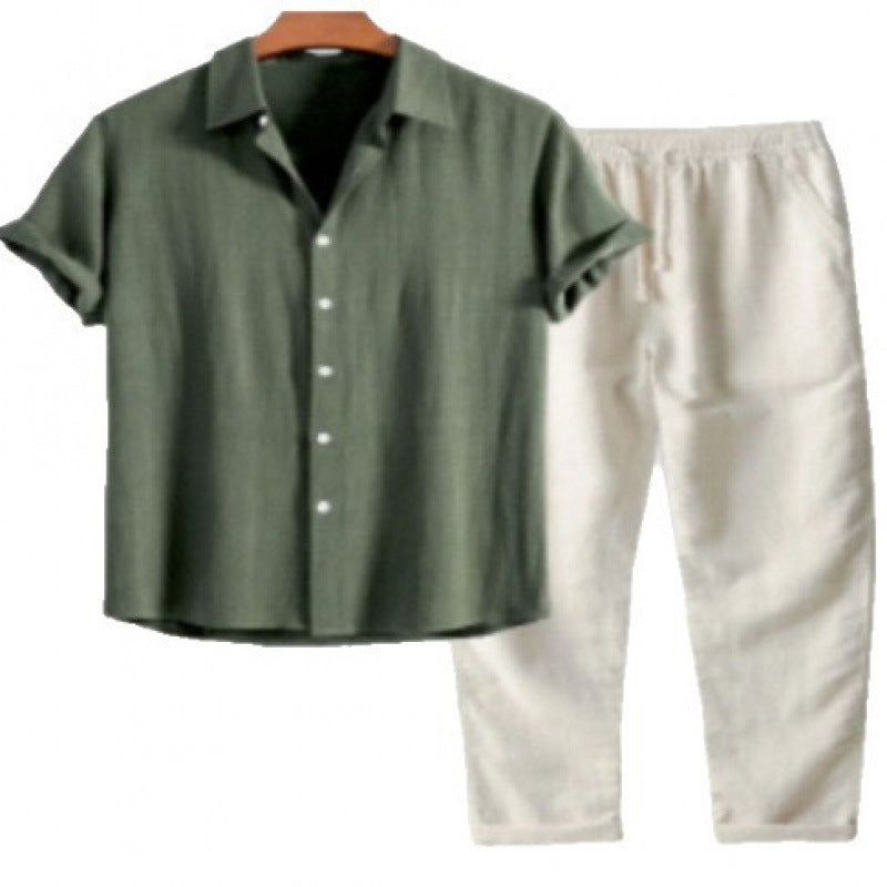 Mens printed Top And Pants Set