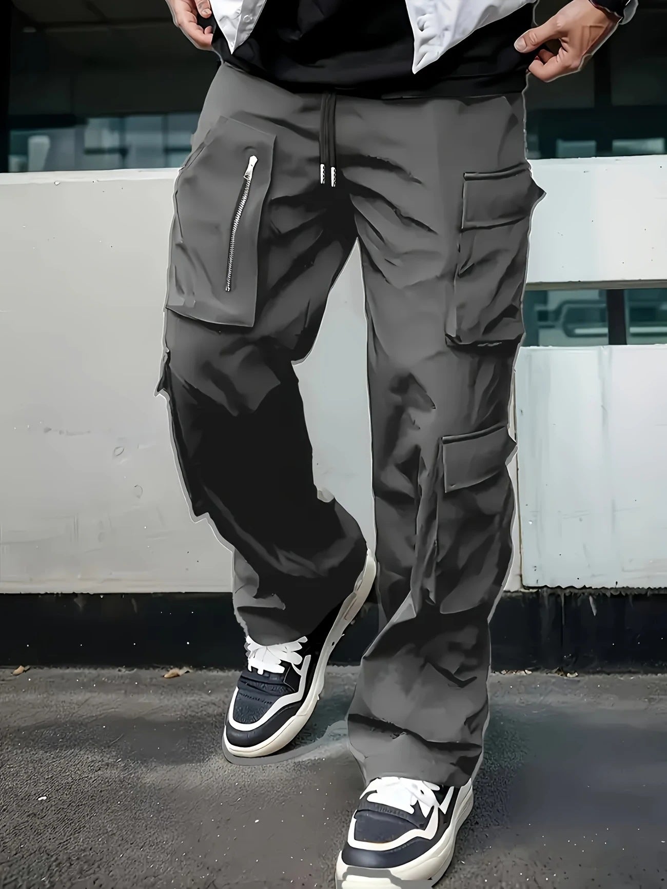 Slim-fit   Multi-pocket   Pants