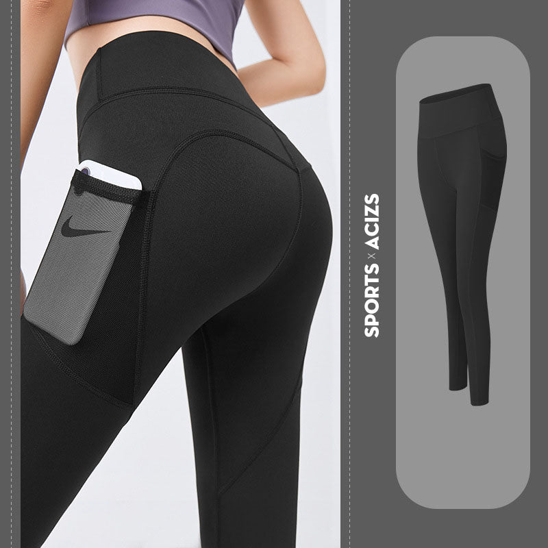 Yoga Pants With Pocket Tummy Control
