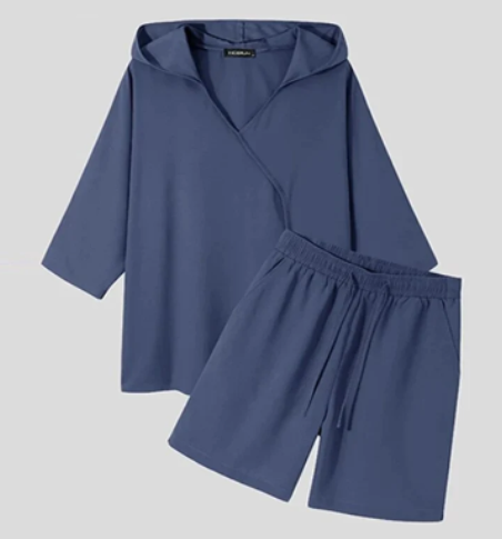 Elastic Shorts Loose Leisure Suit