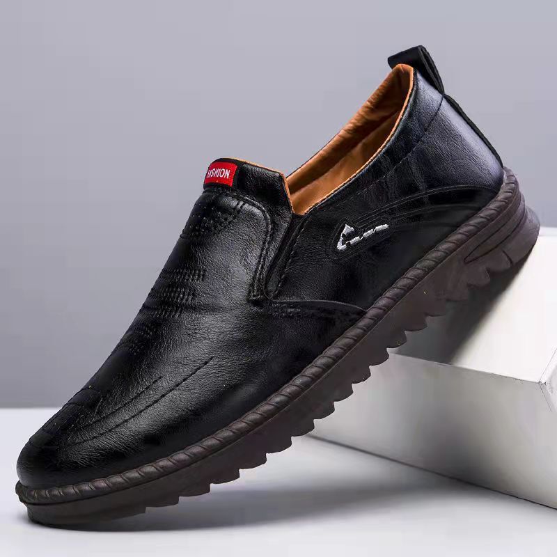 Leather Shoes Spring Leisure Slip-on