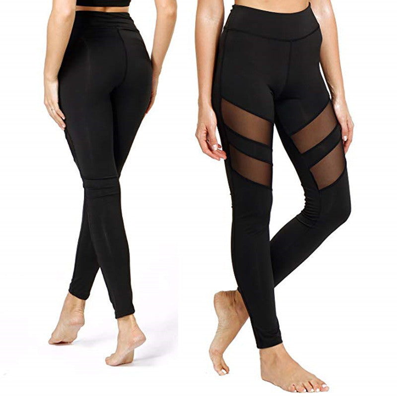Mesh Exercise And Fitness Leggings, Yoga Pants
