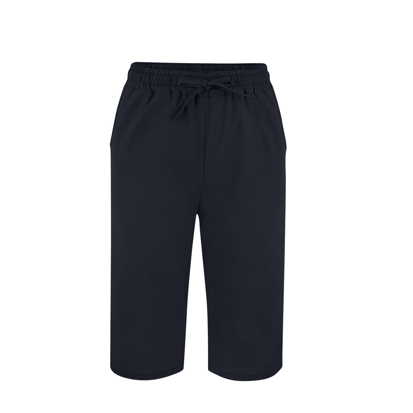 Split Mid-length Pants Casual Elastic Waist