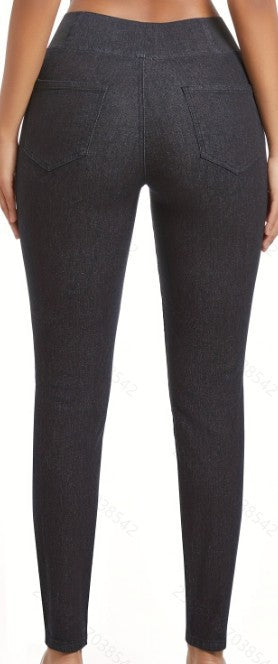 Fleece Padded Jeans  Skinny Pants