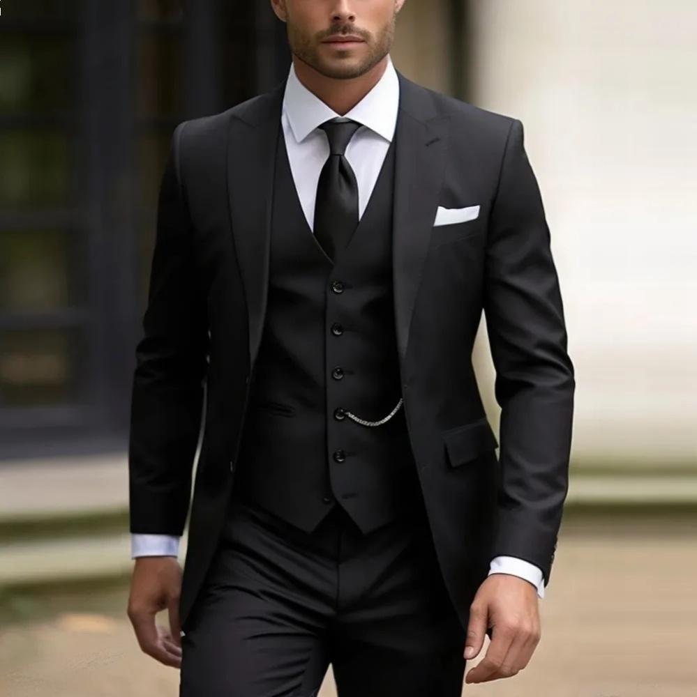 Three-piece Suit Solid Color High Sense