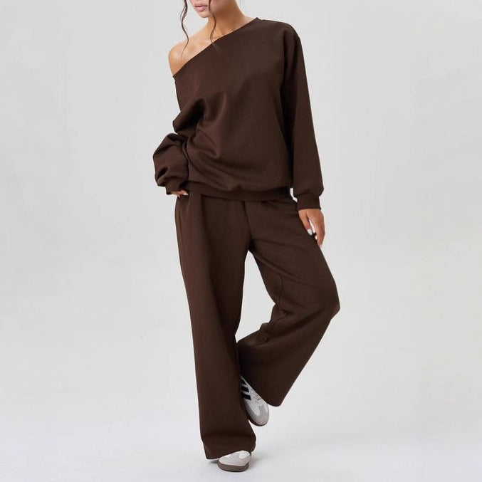 Two-piece Set With A Trendy Off-shoulder Design