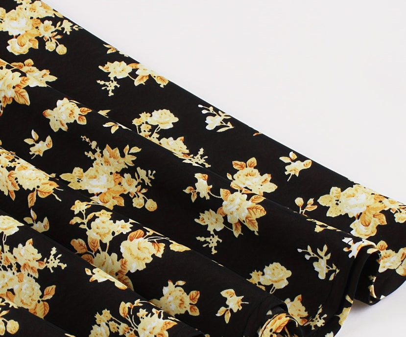 Floral Print Slip-Neckline Dress