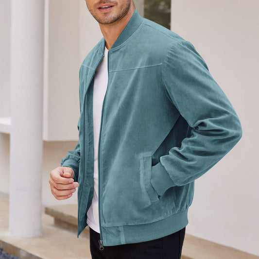 Suede Solid Color Jacket