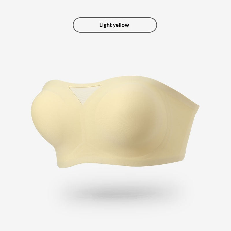 Seamless Wireless Strapless Push-up Bra For A Comfortable Invisible Look