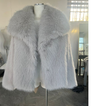 Plush Coat  Fluffy Lapel Jacket