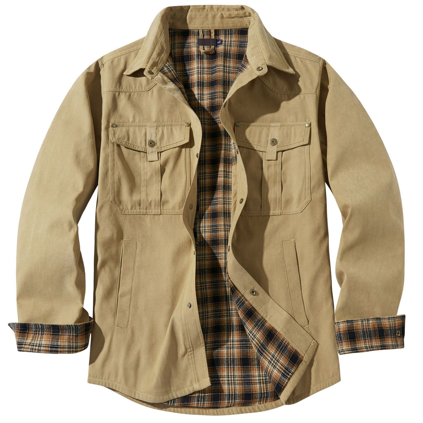 Plaid Flannel Casual Western Style Jacket
