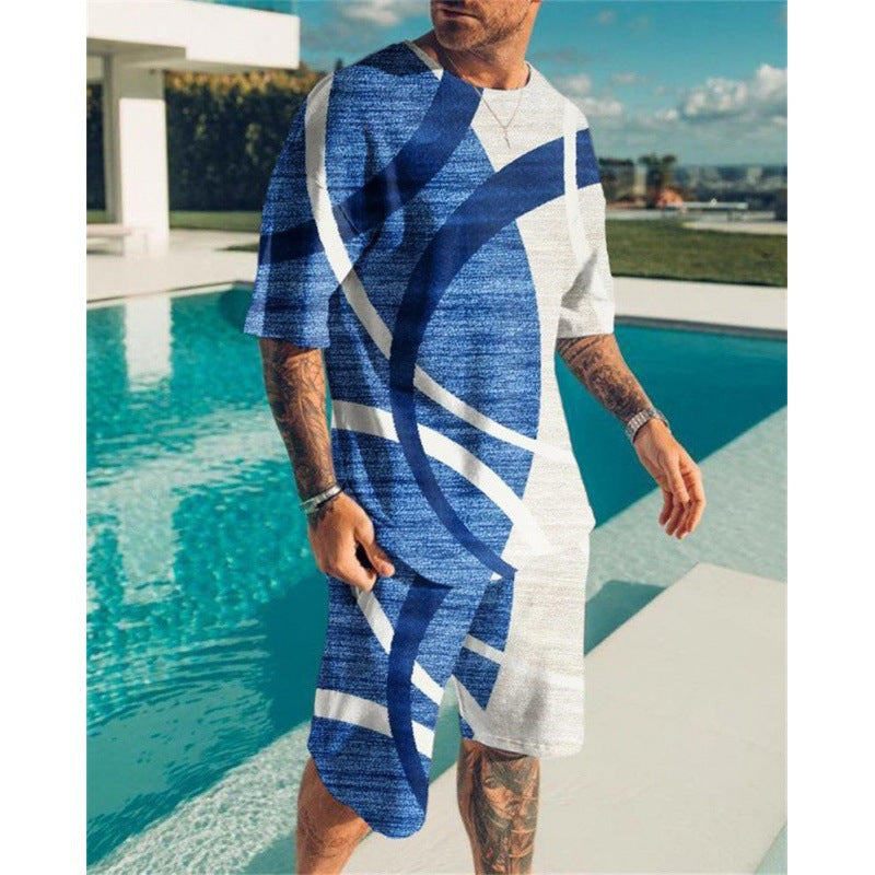 Short Sleeve Leisure Set Suit