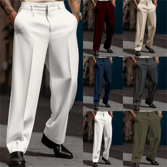 Men's  Diagonal Pocket  Suit Pants